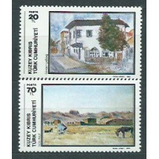 Chipre Turco - Correo Yvert  136/7 ** Mnh Pinturas