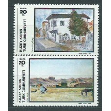 Chipre Turco - Correo Yvert  136/7 ** Mnh Pinturas