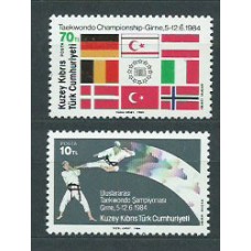 Chipre Turco - Correo Yvert  141/2 ** Mnh Deportes y banderas