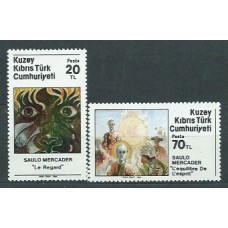 Chipre Turco - Correo Yvert  143/4 ** Mnh Pinturas