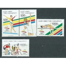 Chipre Turco - Correo Yvert 309/12 ** Mnh Olimpiadas de Barcelona