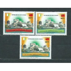 Costa de Marfil - Correo Yvert 1101/3 ** Mnh  Relaciones con lChina