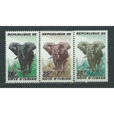 Costa de Marfil - Correo Yvert 177/9 ** Mnh  Fauna