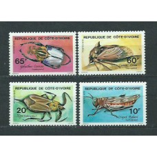 Costa de Marfil - Correo Yvert 463/6 ** Mnh  Fauna insectos