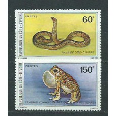 Costa de Marfil - Correo Yvert 549/50 ** Mnh  Fauna