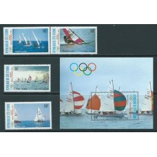 Costa de Marfil - Aereo Yvert 113/6+H.29 ** Mnh  Olimpiadas de Seul