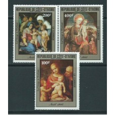 Costa de Marfil - Aereo Yvert 94/6 ** Mnh  Navidad