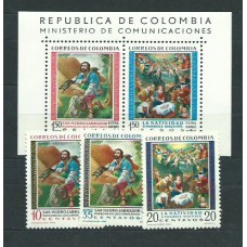 Colombia - Correo 1960 Yvert  585/6+A.378+H.20 ** Mnh Pintura