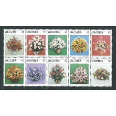 Colombia - Correo 1982 Yvert 848/57 ** Mnh Flores
