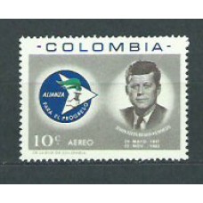 Colombia - Aereo 1963 Yvert 438 ** Mnh Personaje. Kennedy
