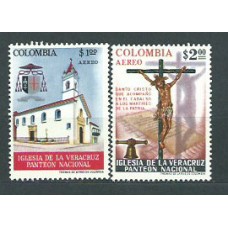 Colombia - Aereo 1964 Yvert 439/40 ** Mnh Iglesia