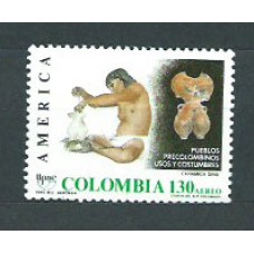 Colombia - Aereo 1989 Yvert 798 ** Mnh Upaep