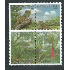 Colombia - Aereo 1995 Yvert 894/7 ** Mnh Fauna. Flora