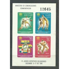 Colombia - Hojas Yvert 25 ** Mnh Deportes