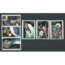 Comores - Correo 1978 Yvert 204/7+A 134/5 ** Mnh  Astro