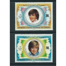 Comores - Correo 1982 Yvert 368/9 ** Mnh  Diana de Gales