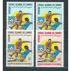 Comores - Correo 1993 Yvert 555/8 * Mh  Deportes fútbol
