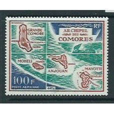 Comores - Aereo Yvert 36 ** Mnh  Mapa