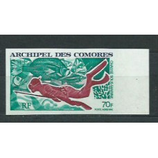 Comores - Aereo Yvert 44 sin dentar ** Mnh  Caza submarina