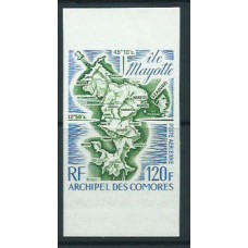 Comores - Aereo Yvert 61 sin dentar ** Mnh  Mapa