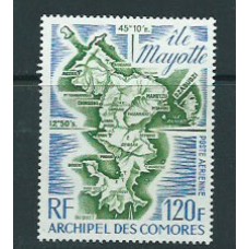 Comores - Aereo Yvert 61 ** Mnh  Mapa