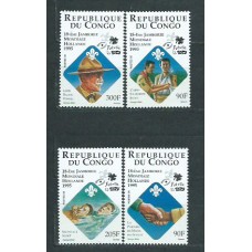 Congo Frances - Correo 1995 Yvert 1004/7 ** Mnh  Scoutismo