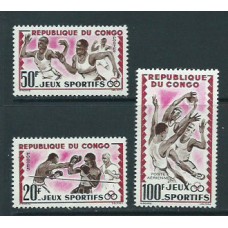 Congo Frances - Correo 1962 Yvert 150/1+A.7 ** Mnh  Deportes