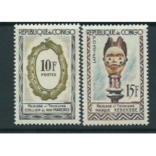 Congo Frances - Correo 1963 Yvert 156/7 ** Mnh