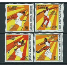 Congo Frances - Correo 1976 Yvert 422/3+A.231/2 ** Mnh Deportes