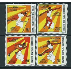 Congo Frances - Correo 1976 Yvert 422/3+A.231/2 ** Mnh Deportes