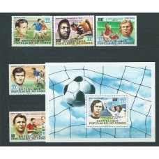 Congo Frances - Correo 1978 Yvert 524/8+H.18 ** Mnh  Deportes fútbol