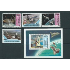 Congo Frances - Correo 1981 Yvert 616/9+H.27 ** Mnh  Astro
