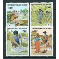 Congo Frances - Correo 1982 Yvert 663/6 ** Mnh  Scoutismo