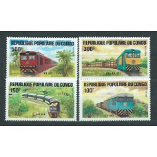 Congo Frances - Correo 1984 Yvert 726/9 ** Mnh  Trenes