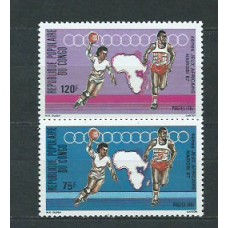 Congo Frances - Correo 1987 Yvert 807/8 ** Mnh  Deportes