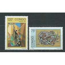 Congo Frances - Correo 1991 Yvert 947/8 ** Mnh  Pinturas