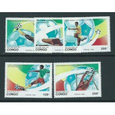 Congo Frances - Correo 1993 Yvert 966/70 ** Mnh  Deportes fútbol