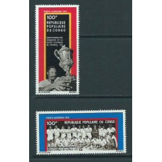 Congo Frances - Aereo Yvert 143/4 ** Mnh  Deportes fútbol