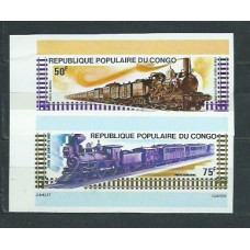 Congo Frances - Aereo Yvert 206/7 Sin dentar ** Mnh  Trenes