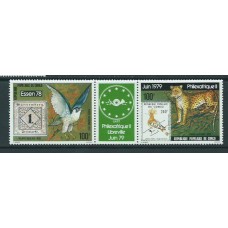 Congo Frances - Aereo Yvert 243/4A ** Mnh  Fauna aves