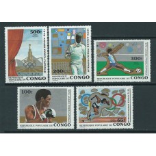 Congo Frances - Aereo Yvert 254/8 ** Mnh  Deportes