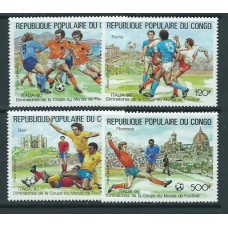 Congo Frances - Aereo Yvert 389/92 ** Mnh  Deportes fútbol