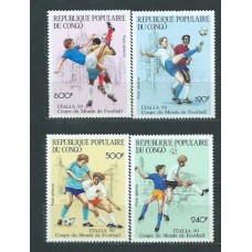 Congo Frances - Aereo Yvert 394/7 ** Mnh  Deportes fútbol