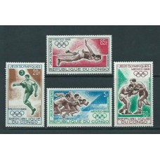 Congo Frances - Aereo Yvert 74/7 ** Mnh  Olimpiadas de Mejico