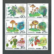 Corea del Norte - Correo 1989 Yvert 2032/7 ** Mnh Setas