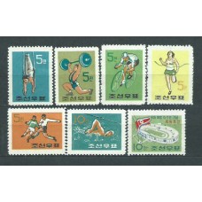 Corea del Norte - Correo 1960 Yvert 242/8 ** Mnh  Deportes