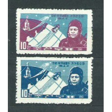 Corea del Norte - Correo 1961 Yvert 306/7 ** Mnh  Astro