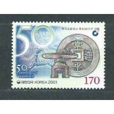 Corea del Sur - Correo 2001 Yvert 2026 ** Mnh Moneda y billete