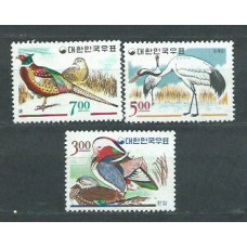 Corea del Sur - Correo 1966 Yvert 404/6 ** Mnh  Fauna aves