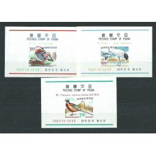 Corea del Sur - Hojas 1966 Yvert 104/6 ** Mnh  Fauna aves